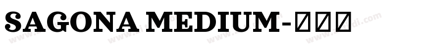 SAGONA MEDIUM字体转换